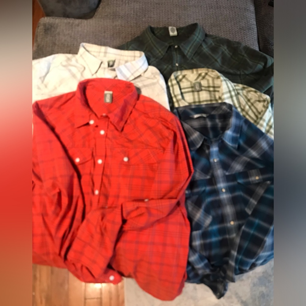 Bundle of 5 Stio long sleeve shirts XL